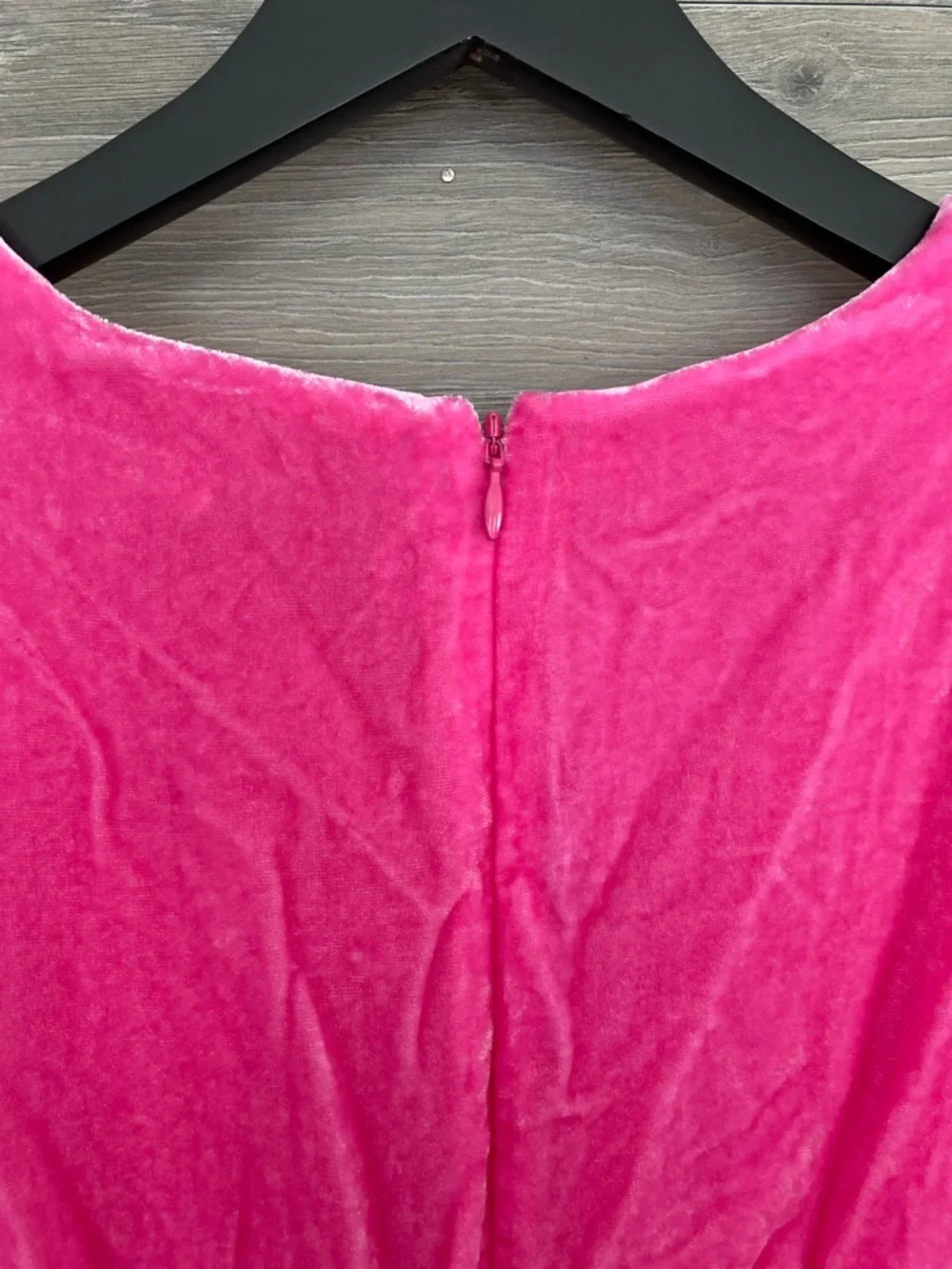 Rhode Ester Velvet Puff Sleeve Midi Dress - Picture 8 of 9